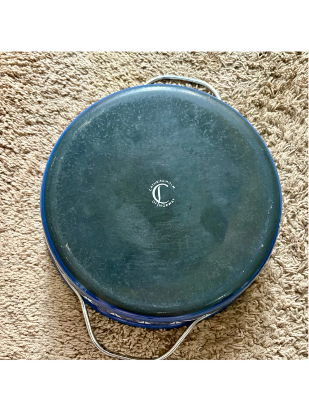 Cathrine Holm Blue Lotus Blue & White Enamel Cookware